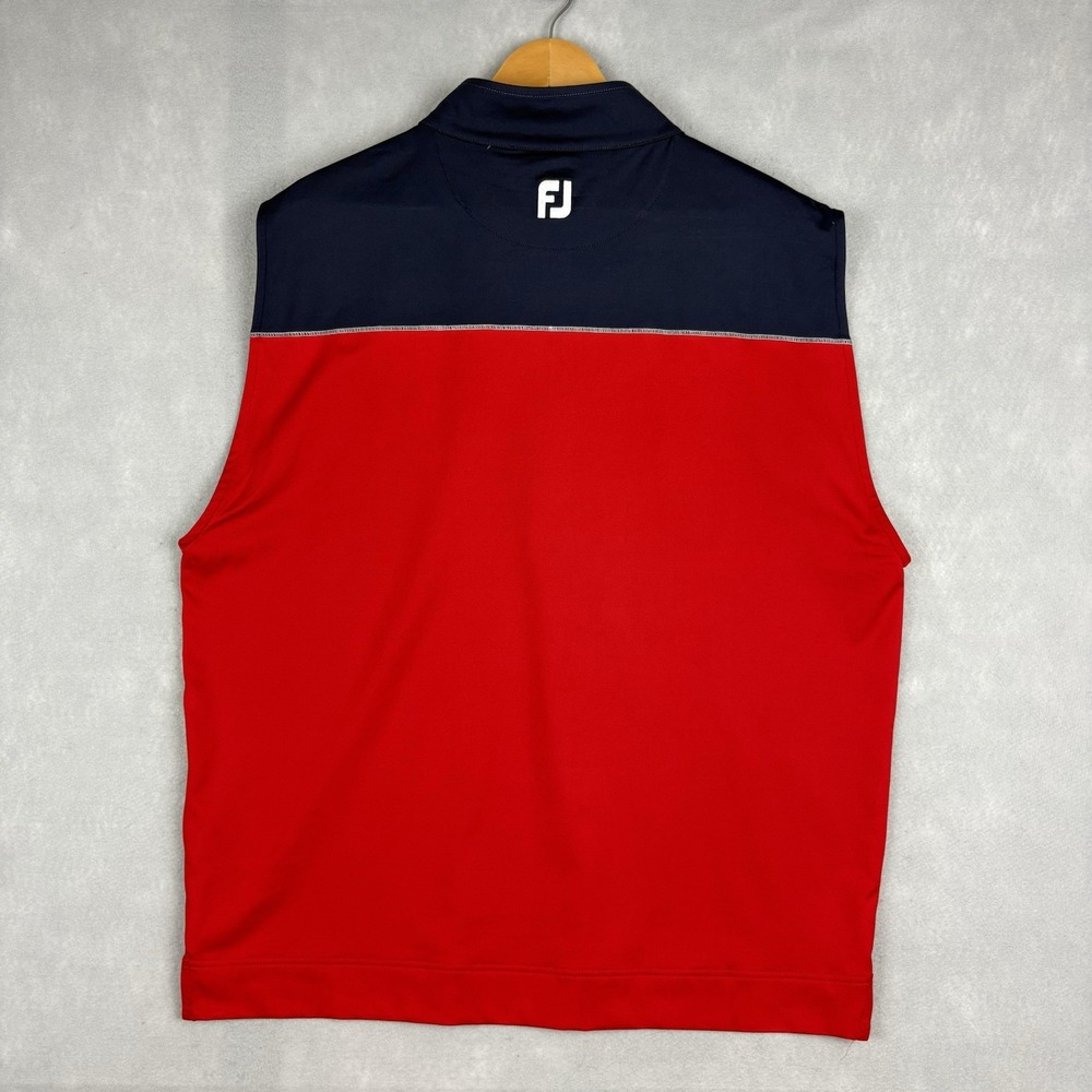 FootJoy Golf Vest Mens XL Red Blue Ryder Cup Whistling Straits 2020 Gilet - Picture 6 of 10